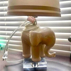 Pottery Barn Ceramic Elephant Lamp